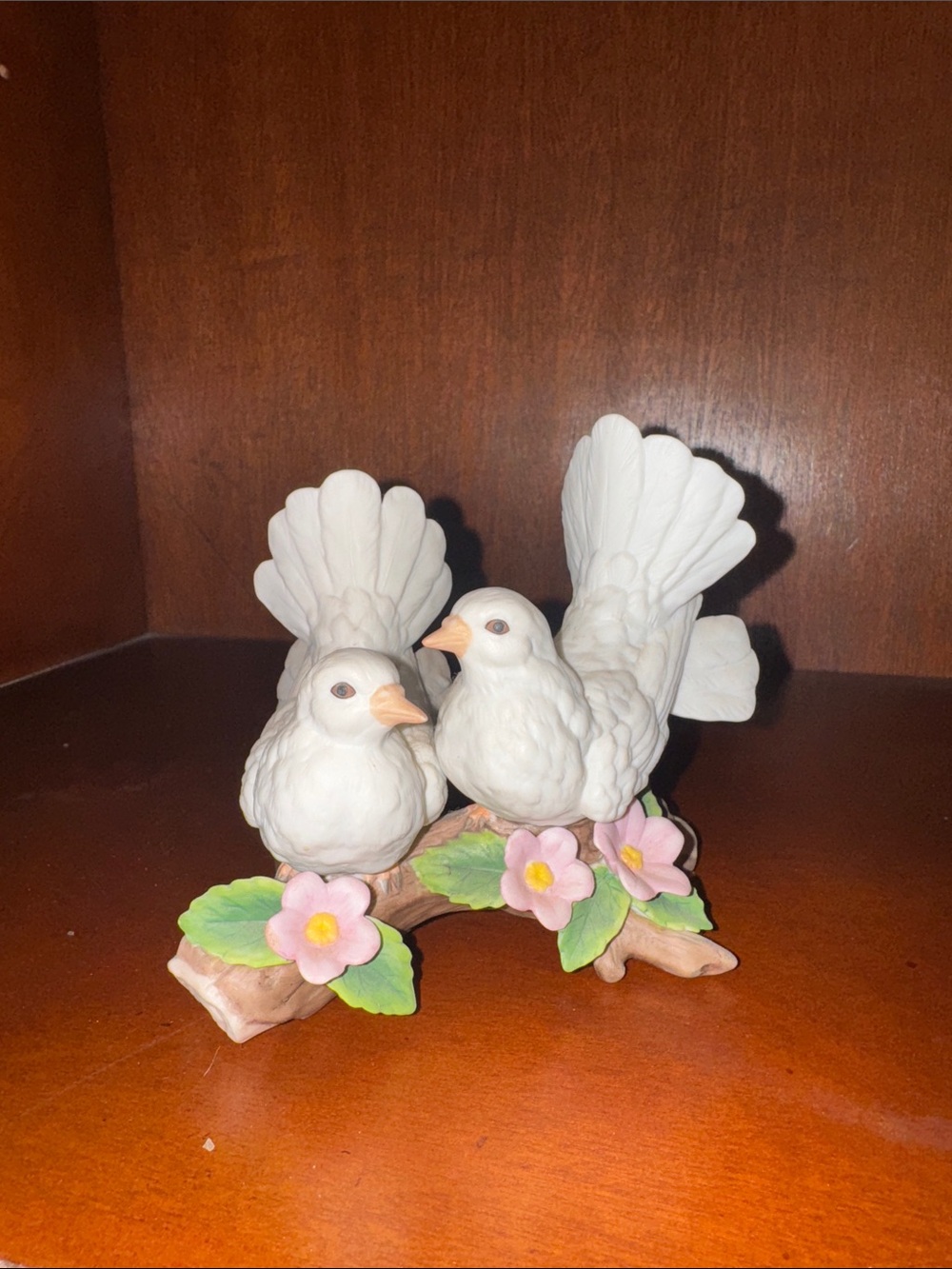 Vintage Homco Courtship Love Doves figurine, model #1453